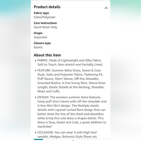 Puff Sleeve Mini Dress - Picture 8 of 16